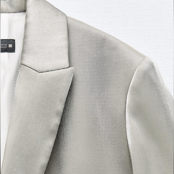 ZARA METALLIC BLAZER - Picture 7 of 10